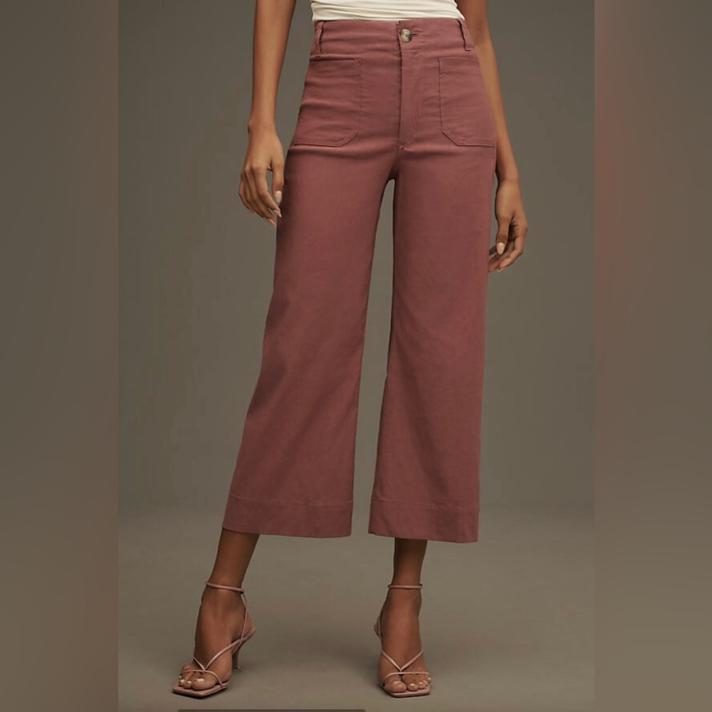 Maeve by Anthropologie The Colette Cropped Wide-leg Pants
